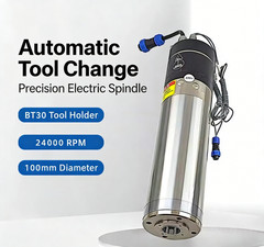 3.5KW BT30 ATC Water Spindle Motor Automatic Tool Change 6000rpm/24000rpm+VFD