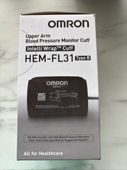 Omron HEM-FL31 Type B Upper Arm Blood Pressure Cuff 22-42cm NEW CUFF ONLY