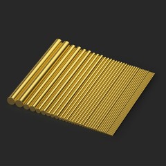 36 Pieces Brass Round 1mm, 1.5mm, 2mm, 2.5mm, 3mm, 4mm, 5mm, 6mm, 8mm, brass