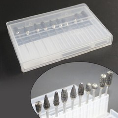 10PCS Tungsten Carbide Dental Cutter Kit Acrylic Burs Lab Tooth Drill 2.35mm US