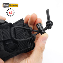 Tactical Molle Radio Holster Holder,Military Heavy Duty Pouch Bag for Black
