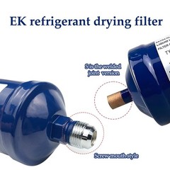 HZEL 3/8″ Liquid Line Filter Refrigerant Drier, EK-083S Sweat Flow Filter Dryer