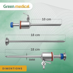 Laparoscopic Trocar Cannula 5mm for Laparoscopy Surgery Instruments Autoclavable