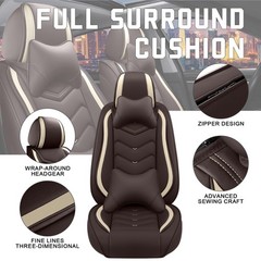 Honda CR-V Hybrid 2020-2026 Seat Covers Nappa Leather 2 Seats Coffee Color