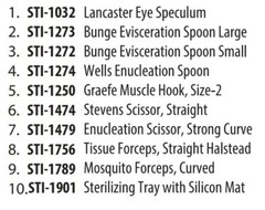 Pterygium Removal Surgery Instruments Set – CE Approved by Surtechs