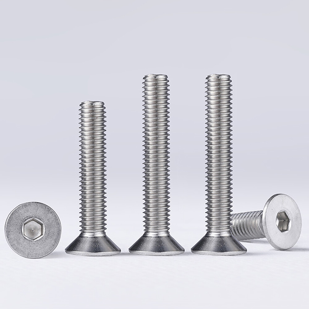 10# 1/4 5/16 3/8 COUNTERSUNK BOLT ALLEN KEY SOCKET SCREWS A2 304 STAINLESS STEEL