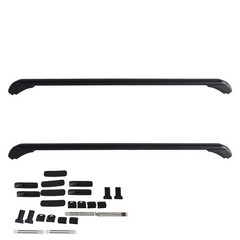 Universal Car Top Luggage Roof Rack Cross Bar 43.3 inch Adjustable Window Frame