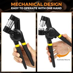 Grommet Tools Kit 1/2 Inch 12mm Hand Press Pliers, Handheld Eyelet Setter wit…
