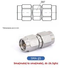 SMA-SMA Adapter (JJ/KK/JK), DC – 18GHz Connector Adapter,DC – 26.5GHz Adapter