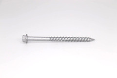 HLAFIX Anti-Rust Silver Ruspert Coating Concrete Screw 1/4”x3-1/4”, Hex Head