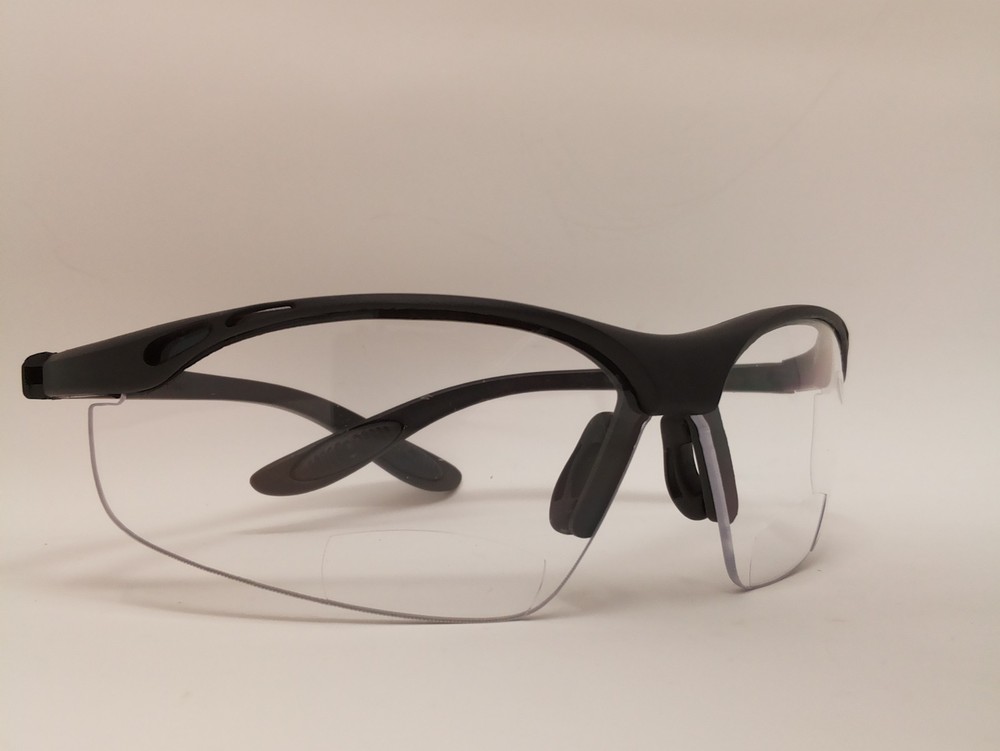 Mag Readers 250-25-0015 Semi-Rimless Safety Readers with Black Frame