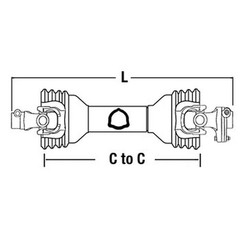 PTO Driveline fits Land Pride Rotary Cutter RCR1572 826-022C Slip Clutch