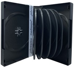 5 Black 12 Disc DVD Cases & 100 OPP Bags