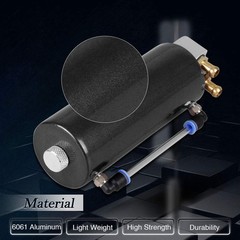 Universal Aluminum Racing Engine Oil Catch Tank CAN Kit 350ML Black