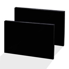 High-Density Polyethylene (HDPE) Plastic Sheet 1/8″ Thick 8″ X 12″- Black HDP…