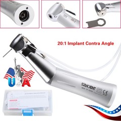 Implant Motor Dental 20:1 Reduction Contra Angle Latch Handpiece For NSK E-Type