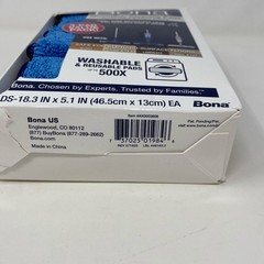Bona Blue Microfiber Cleaning Pads 3-Pack, 18.3×5.1 in