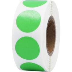 Circle Dot Stickers | 0.75″ Inch Round | 500 Pack | Pick One Color