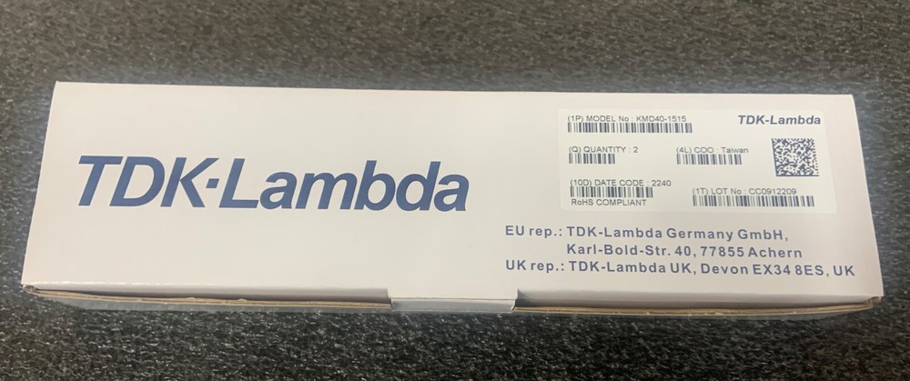 TDK-Lambda KMD40-1515 AC/DC Power Modules 40W 15V (NEW) EACH