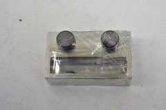 2 CRL Cambridge CAMS1BS Door Stop Surface-Mounted Aluminum Rubber Silver Brushed