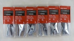 18 Pieces 3/16 in. x 4 in. Zinc-Plated Toggle Bolts, Mushroom Phillips Head. NIB