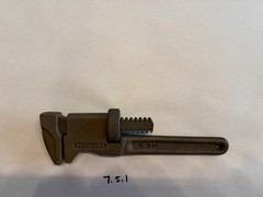 BERYLCO W-179 Size 8 BeCu Smooth Jaw Pipe Wrench Non Sparking USA Vintage