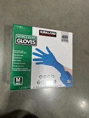 Kirkland Signature Nitrile Exam Gloves – 400 PCS -Size: Large , Medium , Small