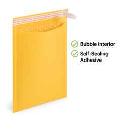 #2 8.5×12 Usable space 8.5″ x 11.Kraft Bubble Mailer Padded Envelopes 25,50,100