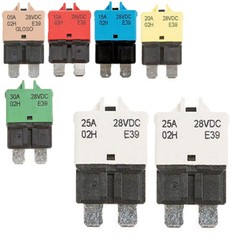5PC 5A-30A Circuit Breakers Resettable Blade Type Fuse Car Truck Boat Marine