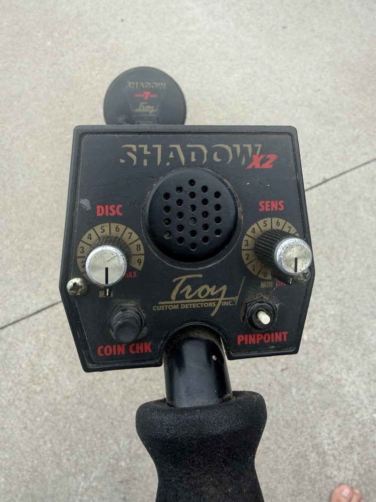 Troy Custom Detectors Shadow X2 Ground Search Metal Detector, 7″ Coil, Pinpoint