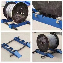 Heavy Duty Cable Drum Roller Stand Cable Reel Dispenser for reels 11.8-47.2″ OD