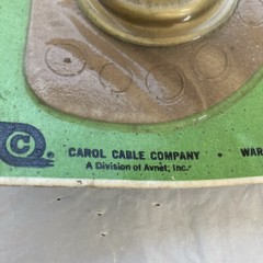 VINTAGE CAROL CABLE CO CP9180 AUTOMOTIVE THERMOSTAT 1950-1960 HIGH TEMPERATURE