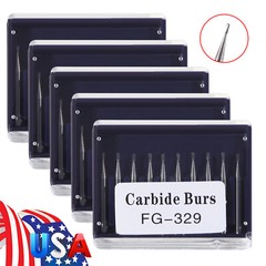Dental Carbide Burs Tungsten Bur FG # 329 Pear Shape for High Speed Handpiece ty