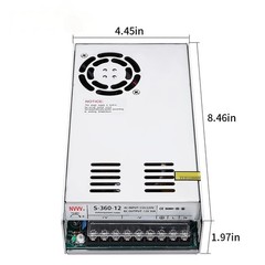 DC 12V 30A Power Supply 360W Universal Switching Converter Transformer LED