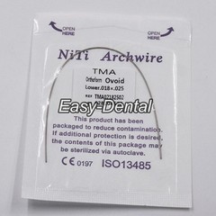 1-100Pc Dental Orthodontic TMA Arch Wire Titanium Molybdenum Alloy Ovoid/Natural