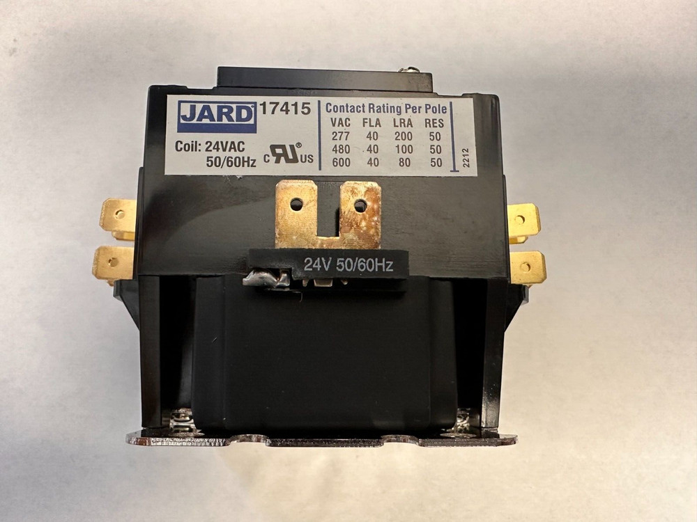 JARD 17415 1-1/2 POLES 40A DEFINITE PURPOSE CONTACTOR W/LUGS BRAND NEW