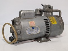 Gast 1022-V120-G272X vacuum pump, Doerr/GE 3/4HP 115/230V, dual glass filters