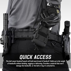 Molle Handcuff Holster, Handcuff Pouch for Duty Belt, Handcuff Case Fit Asp H…