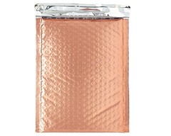 6×10, 4×8 Sunset Peach Glamour Metallic BUBBLE MAILERS Rose Gold Padded Envelope