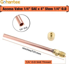 Efficient HVAC 10-Pack Access Valves 1/4” SAE x 1/4” OD – Easy Installation