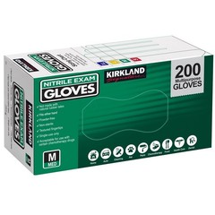 Kirkland Signature. Nitrile Exam Gloves, Medium. 400 Count