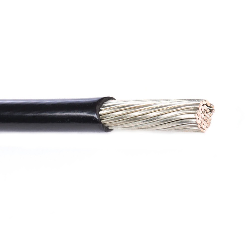 M22759/44-12-0 12 AWG Silver-Coated Copper Lead Wire X-ETFE 200°C Black 600V