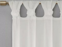 100% Polyester Floral Embellished Cuff Tab Top Solid Window Panel,MP40-5646