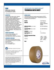 Intertape 534 Flatback Paper Packaging Tape: 2 in. x 60 yds. (Brown)