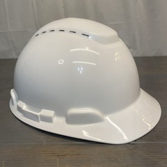 3M White Vented Hard Hat No straps Type 1 Class C (see photos)