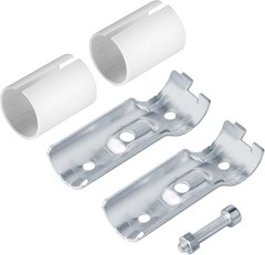 20 Sets T Pipe Clamp Connector, Fit 3/4″ Electrical-Metallic Tubing, Silver