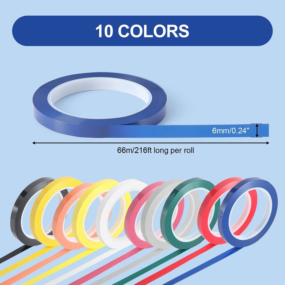 Dental Instrument Identification Tape Autoclavable Marking Tape 0.24″/0.39″Width