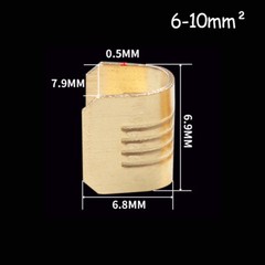 500 Pcs U Shape Copper Terminals Crimp Kit – Non-Insulated Assortment Wire Cable