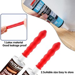 40 Pcs Caulk Caps,Reusable Caulk Tube Saving Sealer,Adhesive Rubber Cover Sav…