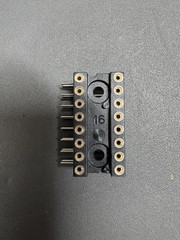 16 Pin Precision IC Socket DIP-16 Machine Pin Gold Plated Through Hole Lot of 20